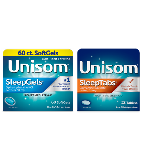 Image of Offer Save $3.00 on any ONE (1) 15ct or higher Unisom Sleep Tab or Sleep Gels Product (excludes 8ct, trial and travel size)