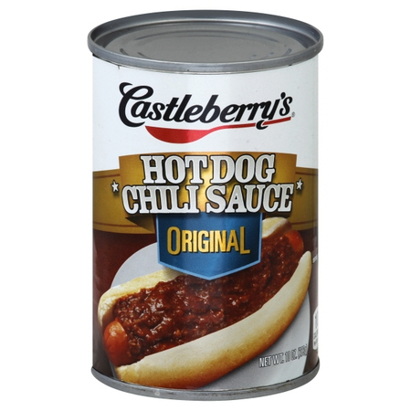 Image of Offer Save $1 on FOUR (4) Castleberry Hot Dog Chili Sauce 10oz.