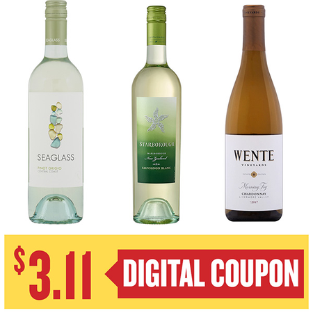 Image of Offer Save $3.11 When You Purchase ONE (1) Seaglass, Wente or Starborough 750ml Wine.