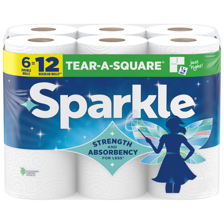 Image of Offer Save $0.50 on any ONE (1) package of Sparkle® Paper Towels, any size