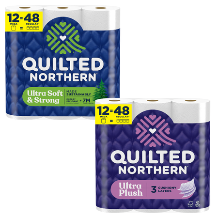 Image of Offer Save $2.00 on any ONE (1) package of Quilted Northern® Bath Tissue, 8 Super Mega or 12 Mega roll or larger.