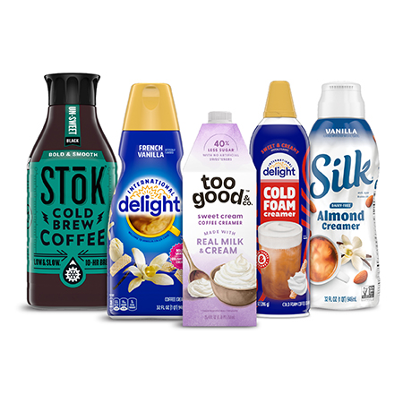Image of Offer Save $1.00 on any TWO (2) International Delight, Dunkin’, Silk, Too Good & Co., SToK, or Land O’Lakes products