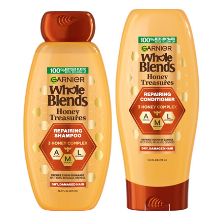 Image of Offer Save $3.00 on any TWO (2) Garnier Whole Blends® hair care products (excludes: 3 oz sizes, 40 oz sizes, twin & value packs)
