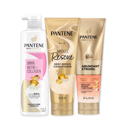 Image of Offer Save $5.00 on ONE Pantene products including Abundant & Strong, Miracle Rescue, Pro-V Miracles, and Nutrient Blends (excludes all trial/travel size, P