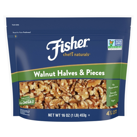Offer Save $3 on ONE (1) Fisher Walnuts Select 16oz.