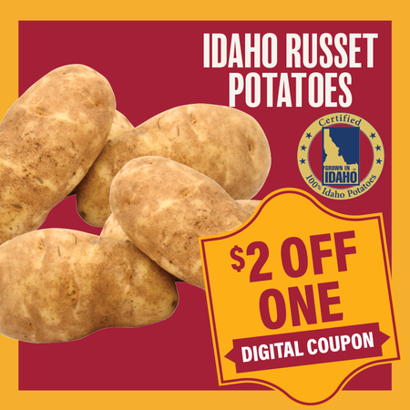 Image of Offer Save $2 on ONE (1) Idaho Russet Potatoes 5lb Bag.