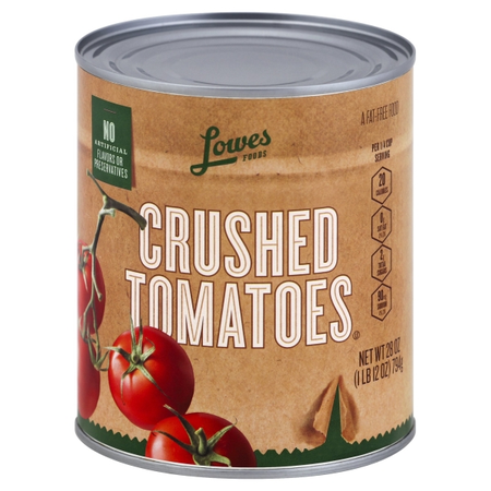 Image of Offer Save $1 on TWO (2) Lowes Foods Crushed or Diced Tomatoes 28oz.