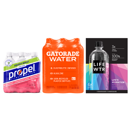 Propel, Gatorade Water, LIFEWTR