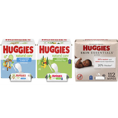 Image of Offer Save $0.25 on any ONE (1) Select Pack of Huggies® Baby Wipes