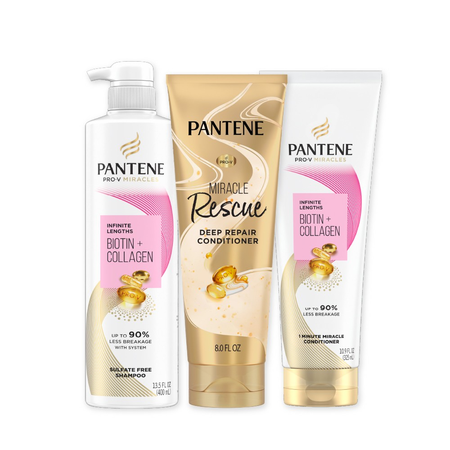 Image of Offer Save $3.00 on ONE Pantene products including Miracle Rescue, Pro-V Miracles, and Nutrient Blends (excludes all Trial/Travel size, Abundant & Strong, P
