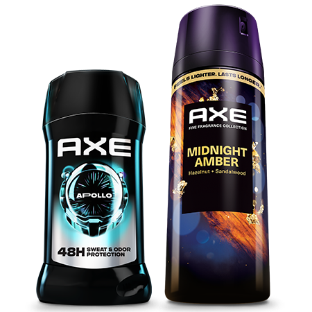 Image of Offer Save $7.00 on any TWO (2) AXE Body Sprays or Sticks (excludes trial and travel sizes and 1.7oz sticks)