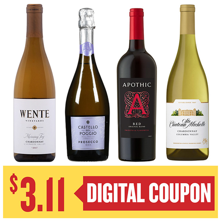 Image of Offer Save $3.11 On ONE (1) Ch Ste Michelle, Apothic, Wente or Castello Del Poggio 750ml Wine.
