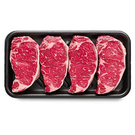 Offer Save $2/lb on Grass Fed or USDA Select Angus NY Strip Steaks Family Pack.