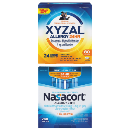 Nasacort or Xyzal