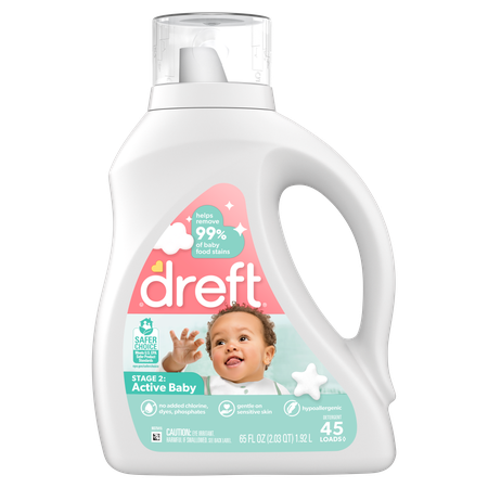 Image of Offer Save $3.00 on ONE Dreft Newborn Laundry Detergent 60-65 oz OR Dreft Active Baby Laundry Detergent 60-65 oz OR Dreft Free and Gentle Laundry Detergent
