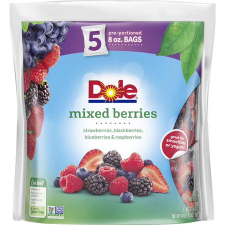 Image of Offer Save $1 on ONE (1) Dole Frozen Mixed Berries or Mango Chunks 40oz.