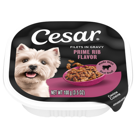 Image of Offer Save $1 on FOUR (4) Cesar Canine Cuisine Dog Food Select 3.5oz.