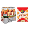 Save $3.00 on one (1) Gold Peak Tea (6pk) and one (1) Ritz Toasted Chip assorted vari...