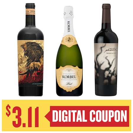 Image of Offer Save $3.11 When You Purchase ONE (1) Juggernaut, Phantom or Korbel 750ml Wine.