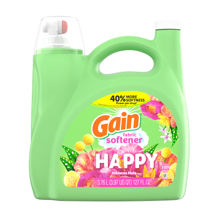 Image of Offer Save $4.00 on ONE Gain Liquid Fabric Softener 127 oz OR Gain In-Wash Scent Boosters 21.1-30.1 oz (excludes Gain Liquid/Powder Laundry Detergent, Gain 