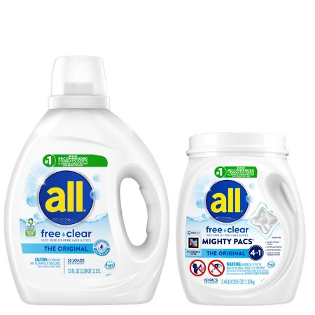 Image of Offer Save $1.50 on any ONE (1) all® free clear Laundry Detergent Product