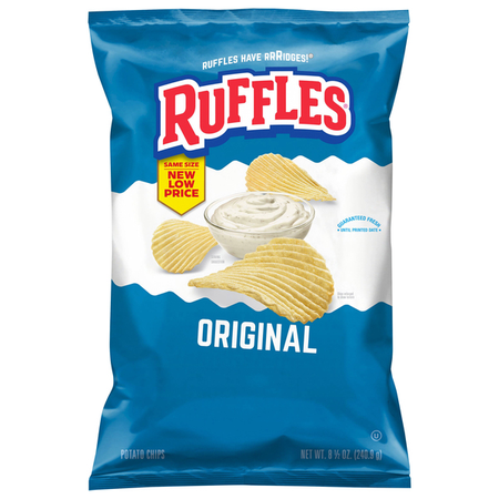 Image of Offer Save $1 on TWO (2) Ruffles, Miss Vickie's or Simply Select Chips & Snacks.