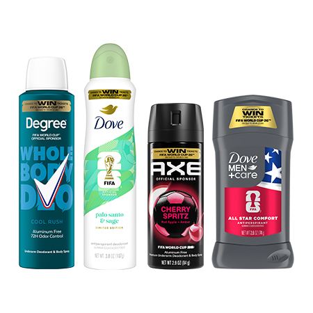 Dove, Dove Men+Care, Axe
