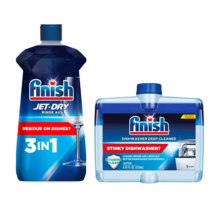 Image of Offer Save $2.00 on any ONE (1) Finish® JET-DRY® Rinse Aid or Dishwasher Cleaner