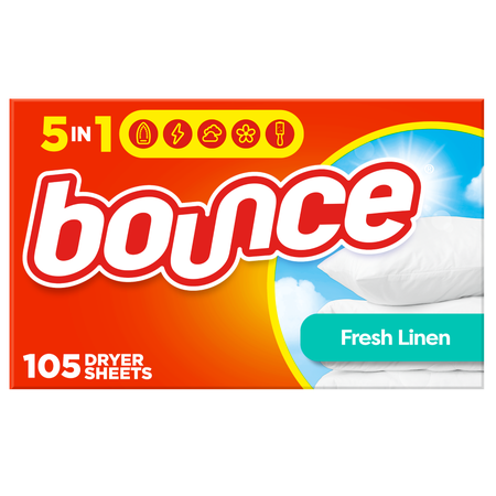 Image of Offer Save $1.50 on ONE Bounce Sheets 105-120 ct OR Bounce WrinkleGuard Mega Sheets 50-60 ct OR Paradise Blossom Mega Sheets 50-60c ct ct OR Pet Hair & Lint