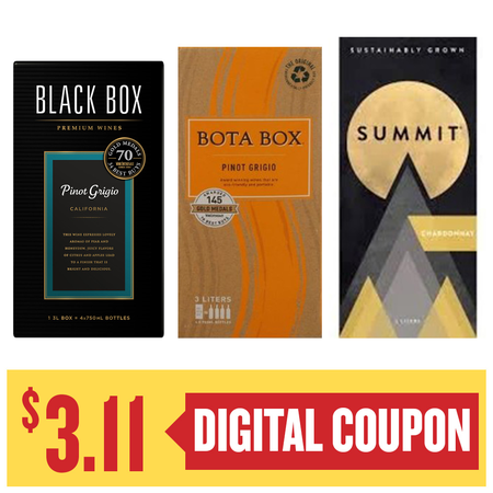 Image of Offer Save $3.11 on ONE (1) Black Box, Bota Box or Summit 3L Wine.