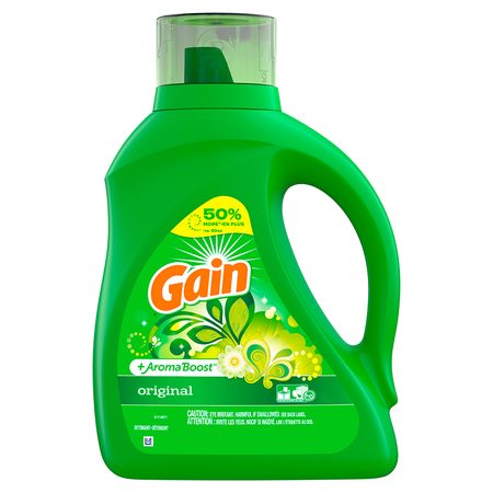 Image of Offer Save $2.00 on ONE Gain Liquid Laundry Detergent 81-88 oz OR Gain Plus Liquid Laundry Detergent 60 oz OR Gain Powder Laundry Detergent 63-70 oz (exclud