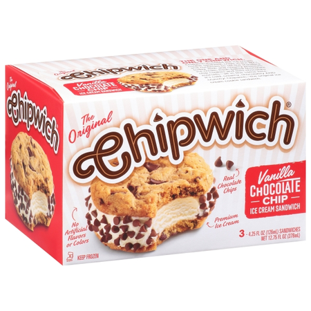 Image of Offer Save $0.50 on ONE (1) Chipwich Ice Cream Sandwich Original 3 Count.