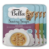 Save $2.00 on FOUR (4) Purina® Bella® Savory Soups Dog Complement pouches, an...