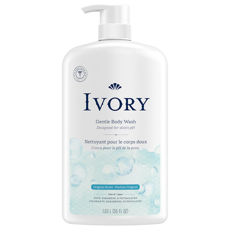 Image of Offer Save $0.50 on ONE Ivory Body Wash 27oz or Larger OR Ivory Bar Soap 4ct or Larger.