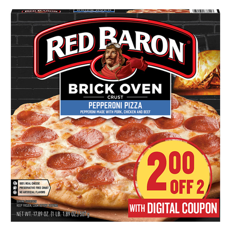 Image of Offer Save $2 When You Purchase TWO (2) Red Baron Pizza Select 15-24oz.