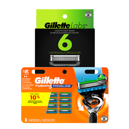 Image of Offer Save $5.00 on ONE Gillette Cartridge refill pack 4ct and up (excludes 1-3ct cart refills, Mach 3 4ct carts, Disposables, Venus products, and trial/tra