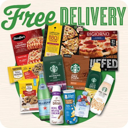 Image of Offer Spend $20 On Starbucks, DiGiorno, Stouffers, Gerber, San Pellegrino, Coffeemate, Nestle Toll House & More To Receive Free Delivery! 