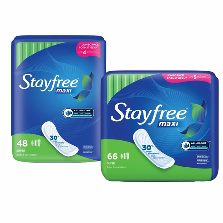 Image of Offer Save $1.00 on any ONE (1) Stayfree® Pads 28ct. or Larger