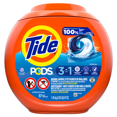 Image of Offer Save $4.00 on ONE Tide PODS Laundry Detergent 57 ct TO 76 ct OR Tide Power PODS 32-45 ct (excludes Tide Clean Boost Rinse, Tide Liquid/Powder Laundry