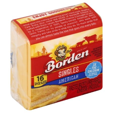 Image of Offer Save $1 on TWO (2) Borden Cheese Single Wrapped Slices 12oz.