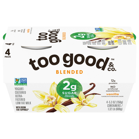 Image of Offer Save $1 On TWO (2) Too Good Vanilla Yogurt 4pk.