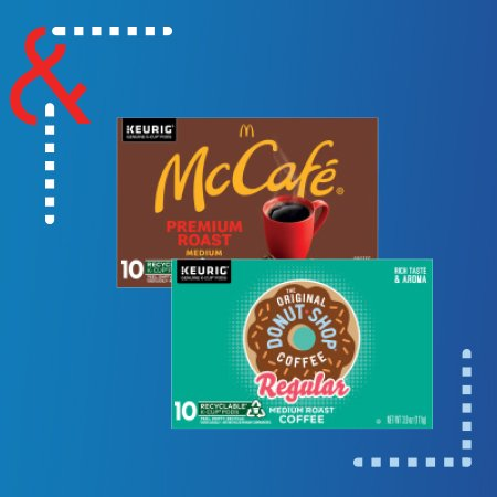 Keurig Green Mountain, Newman's Own, McCafe or Donut Shop