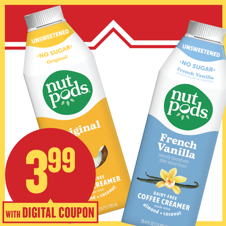 Image of Offer Save $1 on ONE (1) Nutpods Creamer Select 25.4oz.