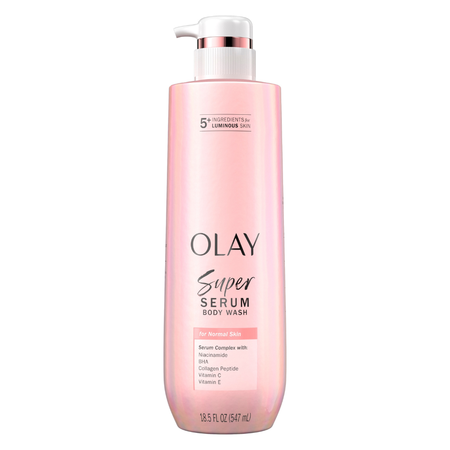 Image of Offer Save $3.00 on ONE Olay Super Serum 18.5oz Body Wash OR Super Serum Hand & Body Lotion 18.5oz OR Indulgent Moisture 20oz Body Wash OR Olay Scrubs 11oz