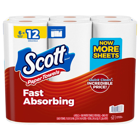 Image of Offer Save $1 When You Purchase ONE (1) Scott Paper Towels Select 6ct.