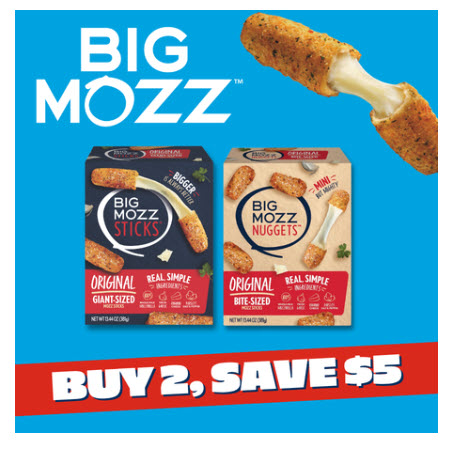 Image of Offer Save $5.00 on any TWO (2) Big Mozz Original Sticks or Nuggets