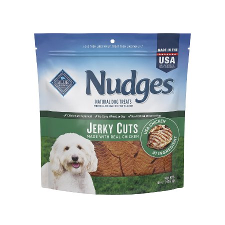 Image of Offer Save $2.00 when you buy ONE (1) package BLUE Nudges dog treats