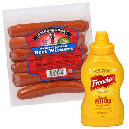 VALID THURS, MAY 15 ONLY: Get one (1) FREE French's Mustard 8oz btl with purchase of one (1) Ambassador Hot Dog 9.75-12.8oz pkg (LIMIT 1)