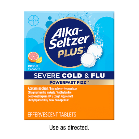 Image of Offer Save $2 on any ONE (1) Alka-Seltzer Plus® Base product 24ct or larger (excludes FizzyChews)