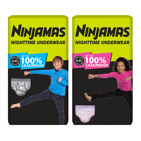 Image of Offer Save $1.00 on ONE Jumbo Bag Ninjamas Nighttime Underwear.